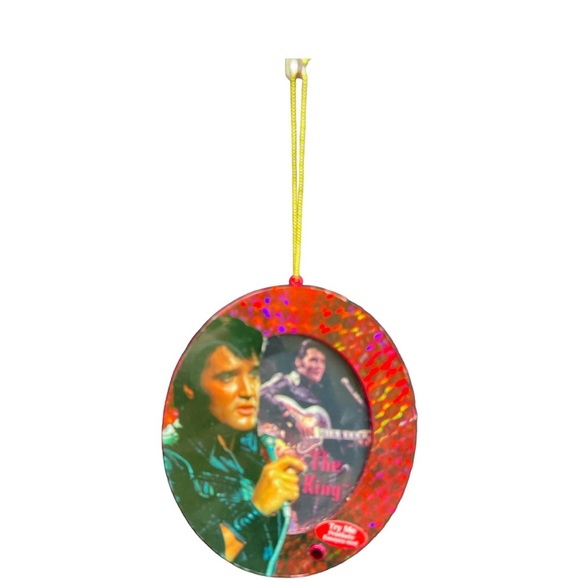 Vintage Elvis Presley Musical Ornament Plays Suspicious Minds comes with Box - Picture 2 of 4